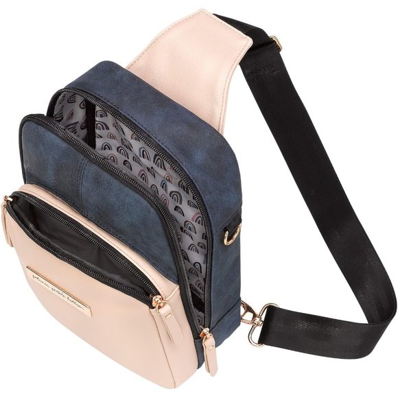 Girls Indigo Blush Cotton Criss-Cross Sling main image 4